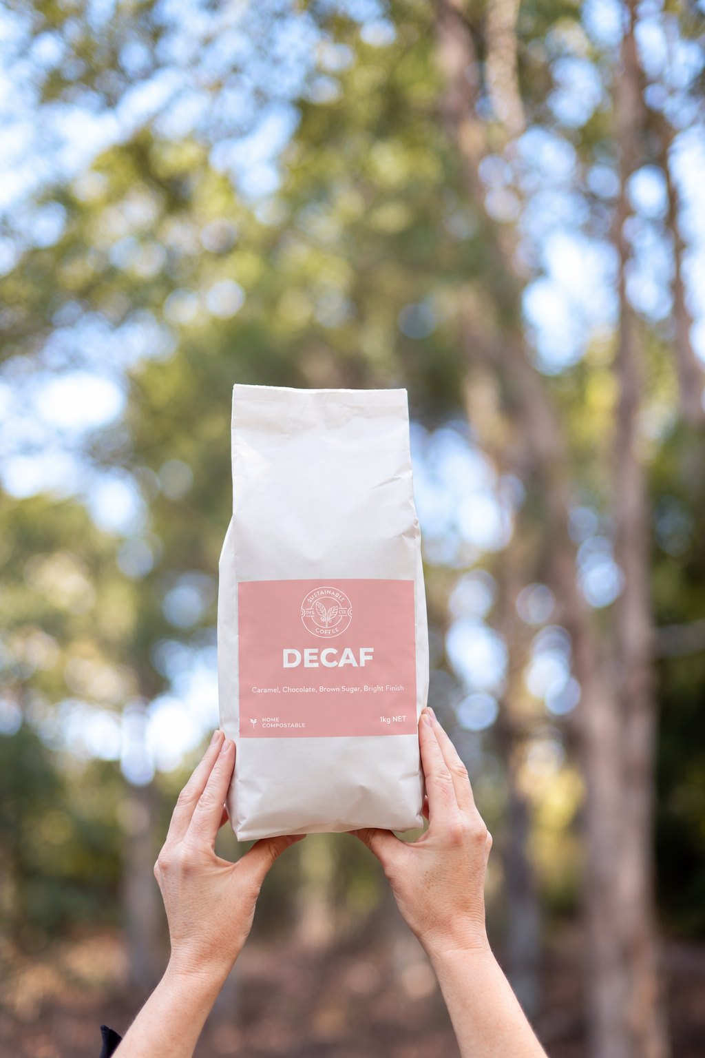 Decaf held up among gum trees
